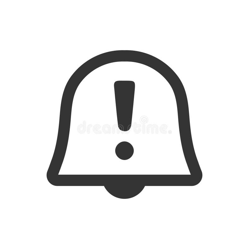 Alerta, ícone do lembrete ilustração stock Alerta, ícone do lembrete ilustração stock