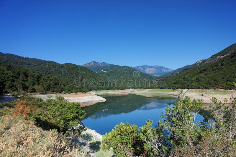Alesani dam in corsica stock images Alesani dam in corsica stock images