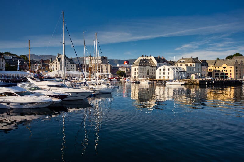 Alesund Seaport, Norway stock photo Alesund Seaport, Norway stock photo