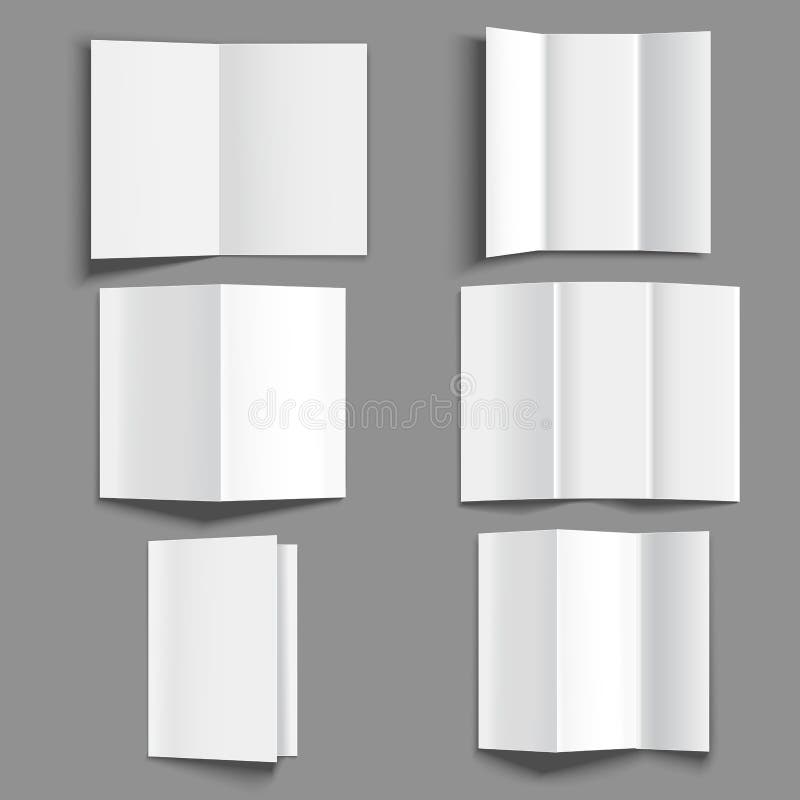 Alette di filatoio realistiche 3d e libretti in bianco dettagliati falsi sull'insieme Vettore illustrazione vettoriale