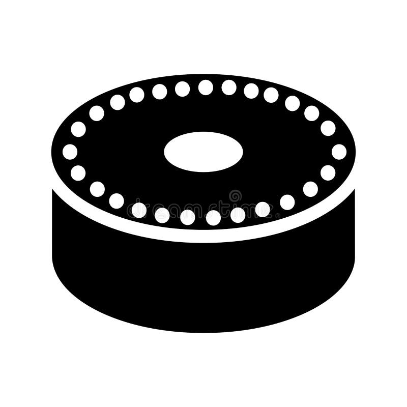 Alexa, Amazon, Dot, Echo, Smart Icon. Black Vector Graphics Stock