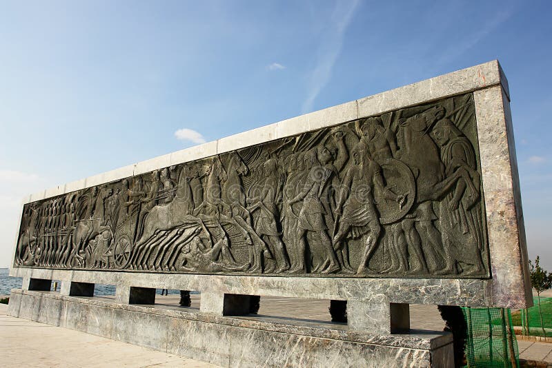 Statue of Alexander the Great at Thessaloniki City, Greece Stock Image ...