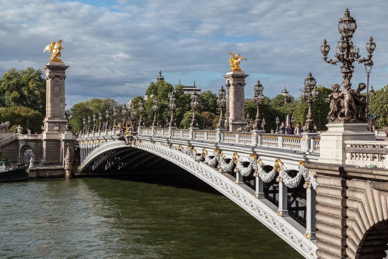 Alexander III Bridge Paris France Editorial Photo - Image of alexander ...