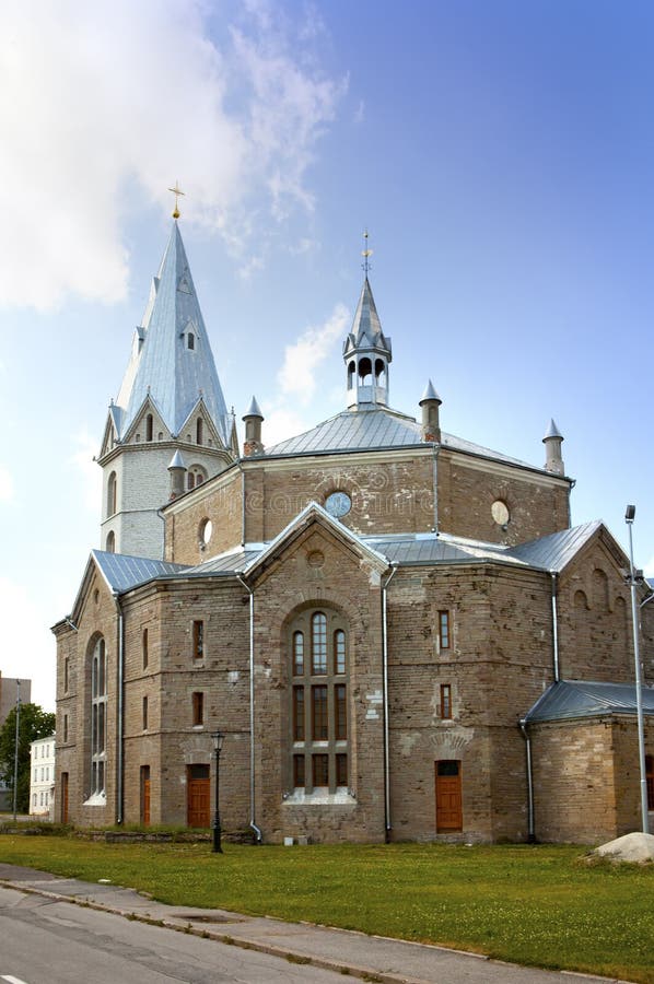 Alexander Lutheran-Kirche in Narva, Estland lizenzfreie stockbilder Alexander Lutheran-Kirche in Narva, Estland lizenzfreie stockbilder