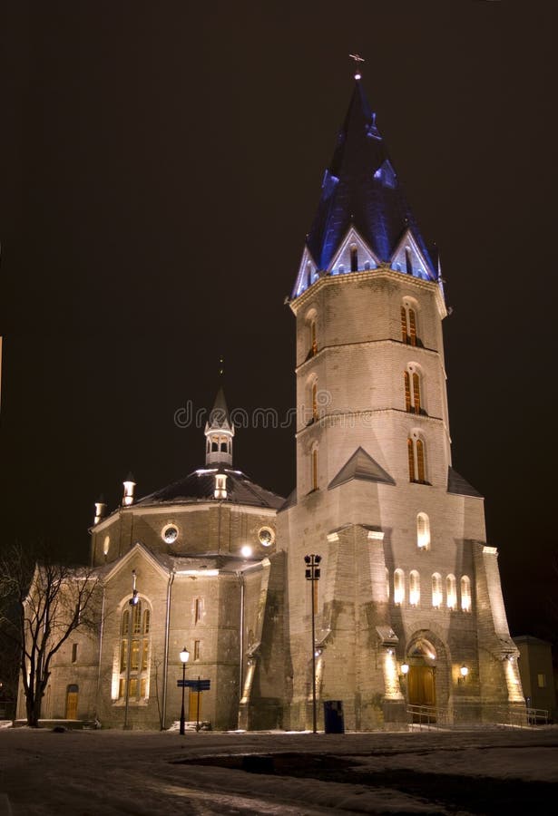 Alexanders lutherische Kirche in Narva, Estland lizenzfreies stockbild Alexanders lutherische Kirche in Narva, Estland lizenzfreies stockbild