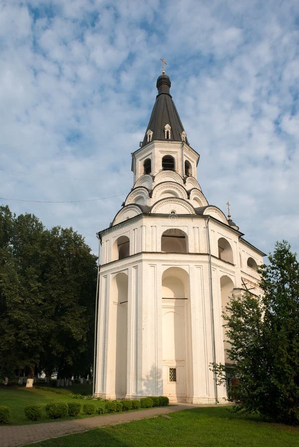 Alexandrov, The crucifixion church-bell tower stock photo