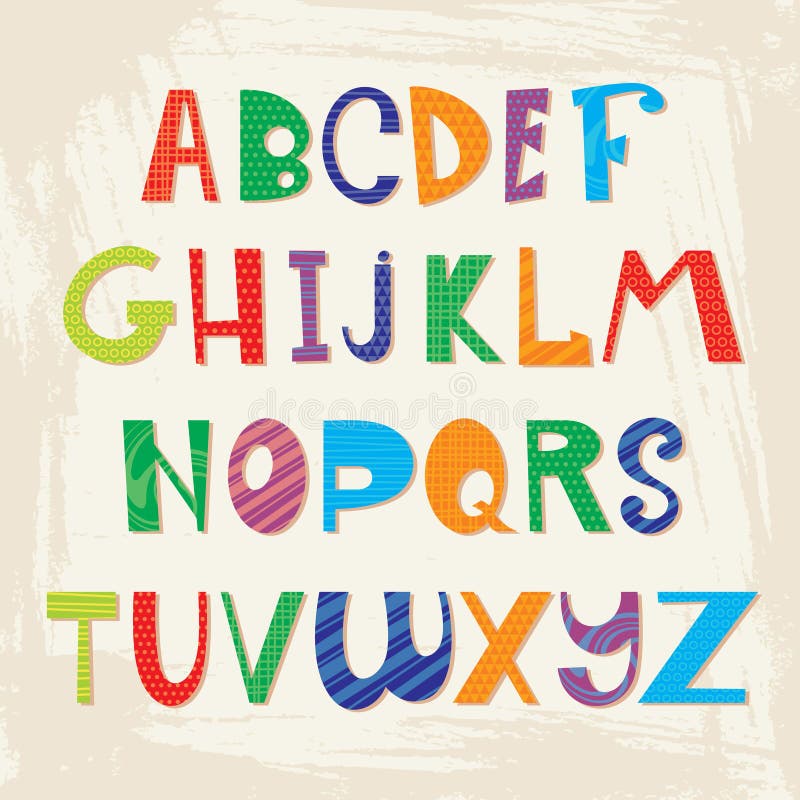 Alfabet stock illustratie Alfabet stock illustratie