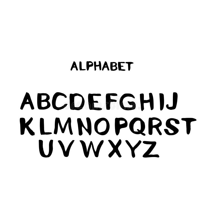 alfabet Uppsättning av bokstäver för inskrifter vektor royaltyfri illustrationer alfabet Uppsättning av bokstäver för inskrifter vektor royaltyfri illustrationer