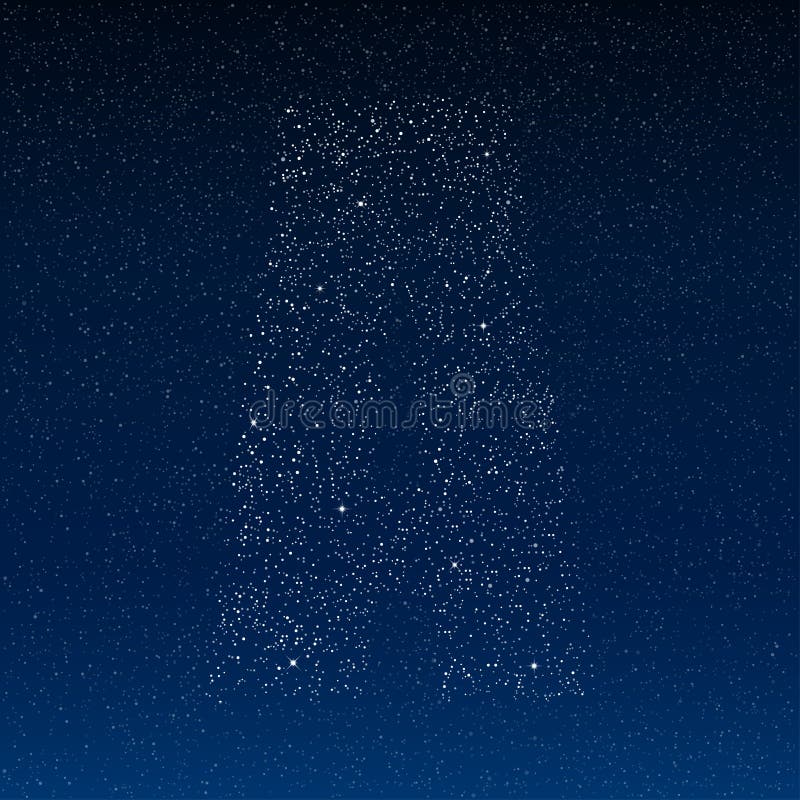 Alfabeto abstrato do vetor das estrelas O céu estrelado ilustração do vetor Alfabeto abstrato do vetor das estrelas O céu estrelado ilustração do vetor