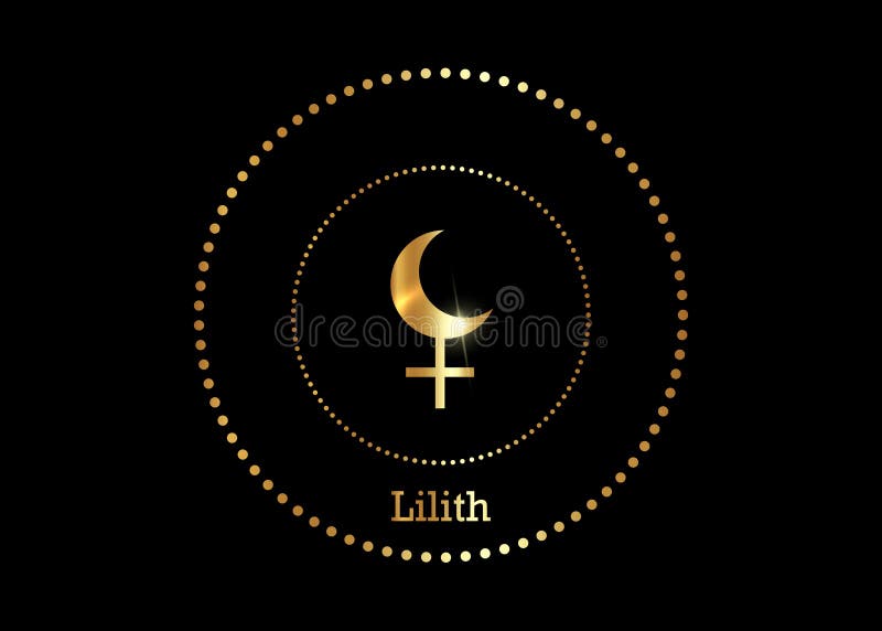 Alfabeto astrológico, Luna Negra Lilith, luna ficticia falsa, punto de apogeo de órbita lunar vacío Signo de carácter jeroglífico libre illustration Alfabeto astrológico, Luna Negra Lilith, luna ficticia falsa, punto de apogeo de órbita lunar vacío Signo de carácter jeroglífico libre illustration