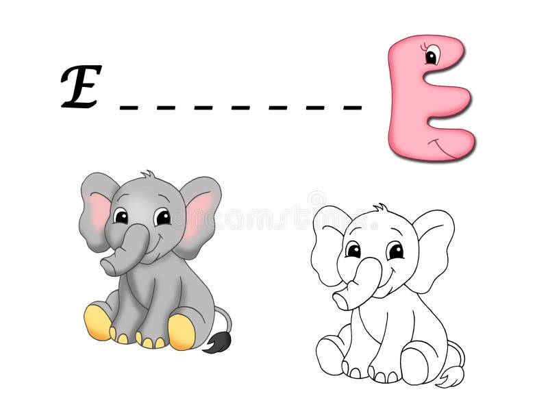 Alfabeto coloreado - E libre illustration Alfabeto coloreado - E libre illustration