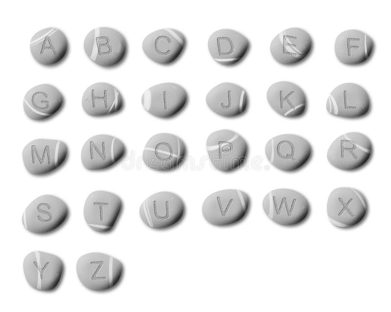 Alfabeto Del Guijarro Imagen. Imagen 16289371