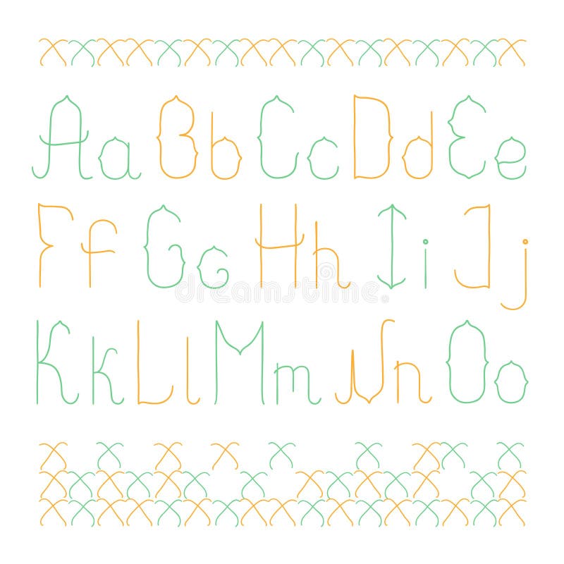 Letras Inglesas Lowercase Do Creme De Pastelaria Ilustração do Vetor Ilustração de alimento