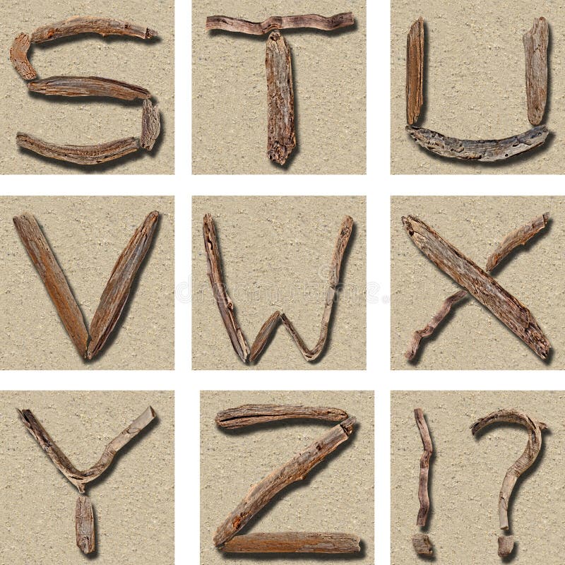 Alfabeto S - Z del Driftwood