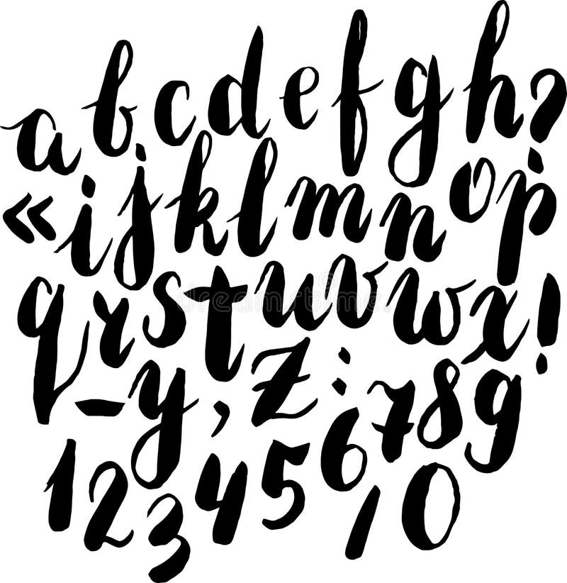 Alfabeto tirado mão da tinta Ilustração do vetor Letras pintadas escova ABC pintou letras Rotulação escovada moderna Alphab pinta ilustração royalty free Alfabeto tirado mão da tinta Ilustração do vetor Letras pintadas escova ABC pintou letras Rotulação escovada moderna Alphab pinta ilustração royalty free
