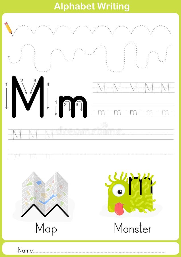 Alfabeto A-Z Tracing Worksheet, esercizi per i bambini - carta A4 pronta a stampare illustrazione di stock Alfabeto A-Z Tracing Worksheet, esercizi per i bambini - carta A4 pronta a stampare illustrazione di stock