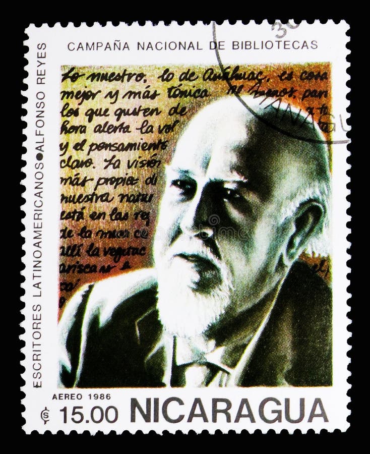 Alfonso Reyes Ochoa (1889-1959), latin - amerikansk författareserie, c royaltyfri bild Alfonso Reyes Ochoa (1889-1959), latin - amerikansk författareserie, c royaltyfri bild