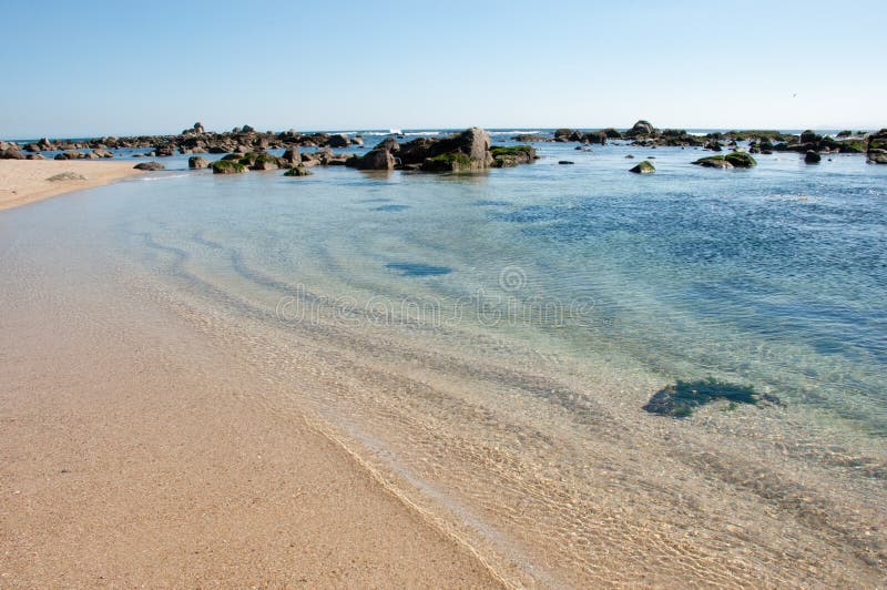 Algarrobo strand stock afbeeldingen Algarrobo strand stock afbeeldingen