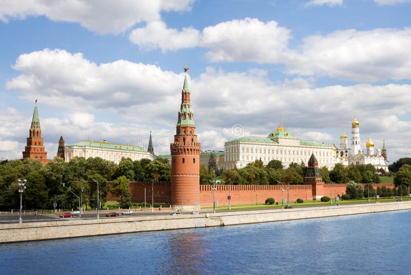 Algemene mening in Moskou het Kremlin in Rusland