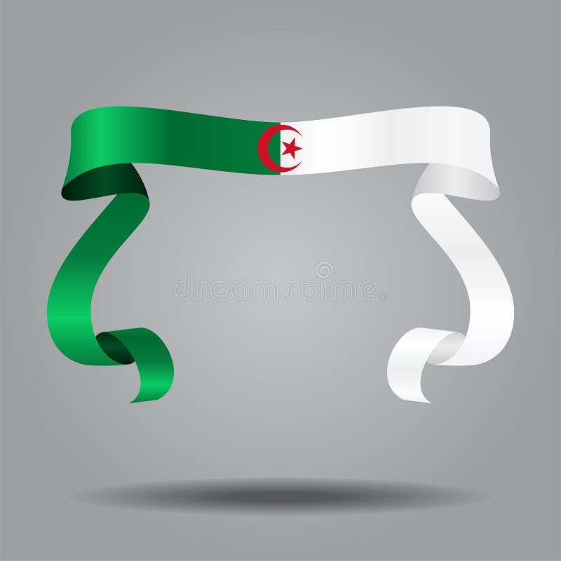 Drapeau Algérie - Flag Algeria Stock Vector