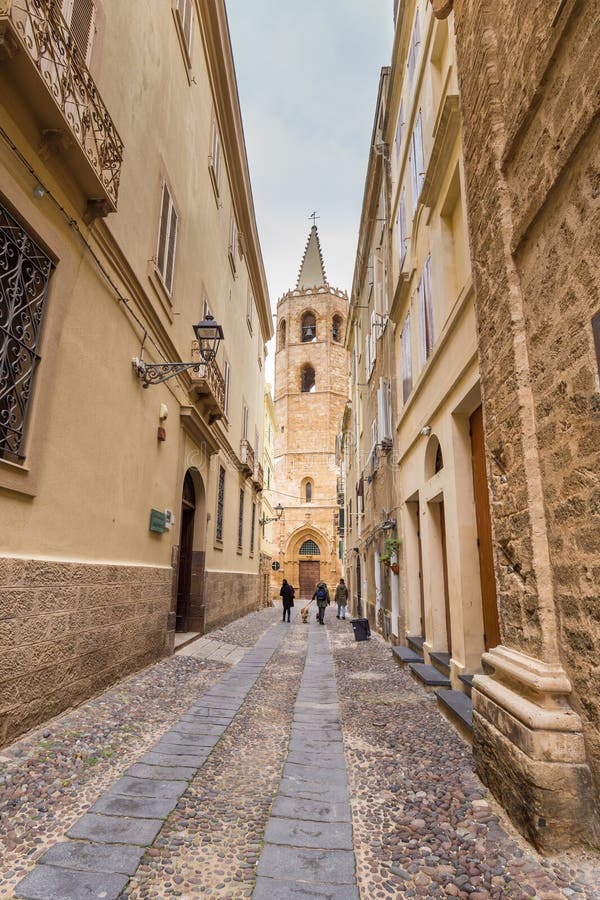 Alghero Catherdral in Sardinia, Italy royalty free stock photo Alghero Catherdral in Sardinia, Italy royalty free stock photo