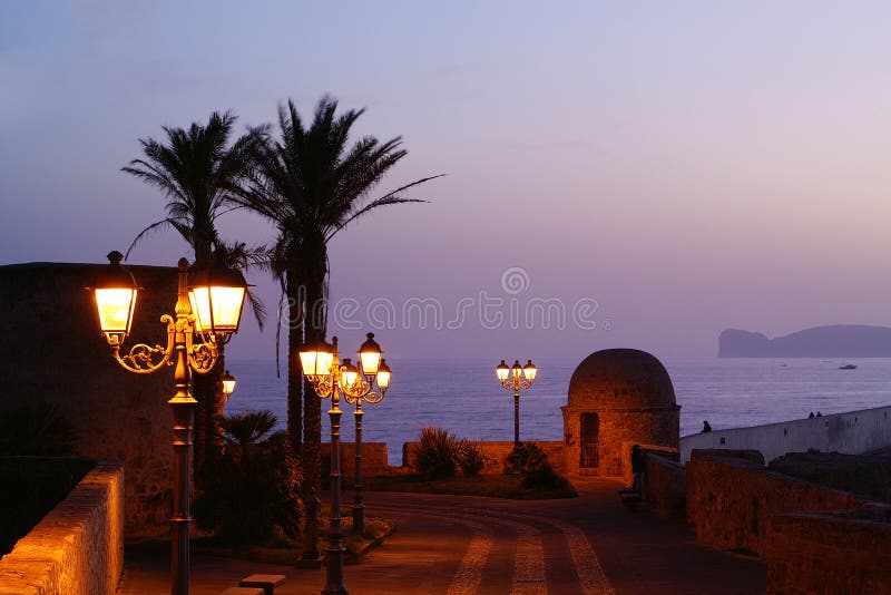 Noche lámparas, Cerdena.