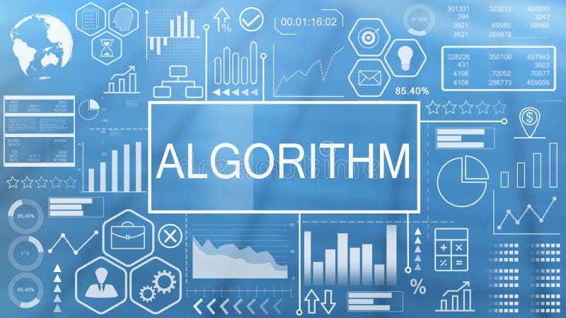 Algorithm, Animated Typography Stock Illustration - Illustration of ...
