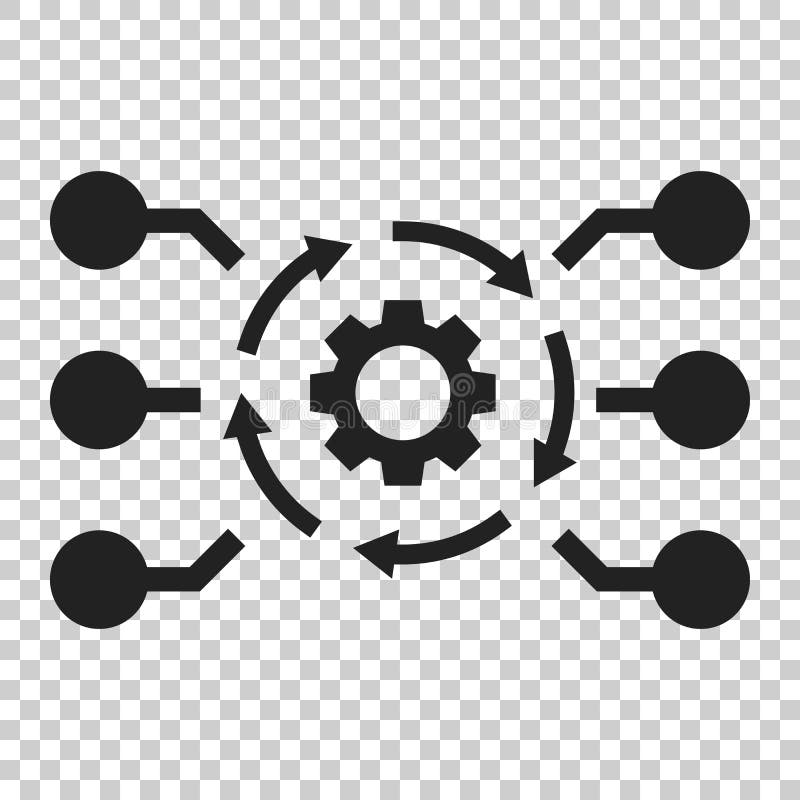 Algorithm Icon Vector Sign and Symbol Isolated on White Background ...