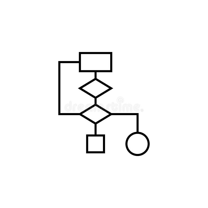 Algorithm finance chart outline icon. Element of finance illustration icon. signs, symbols can be used for web, logo, mobile app, vector illustration Algorithm finance chart outline icon. Element of finance illustration icon. signs, symbols can be used for web, logo, mobile app, vector illustration