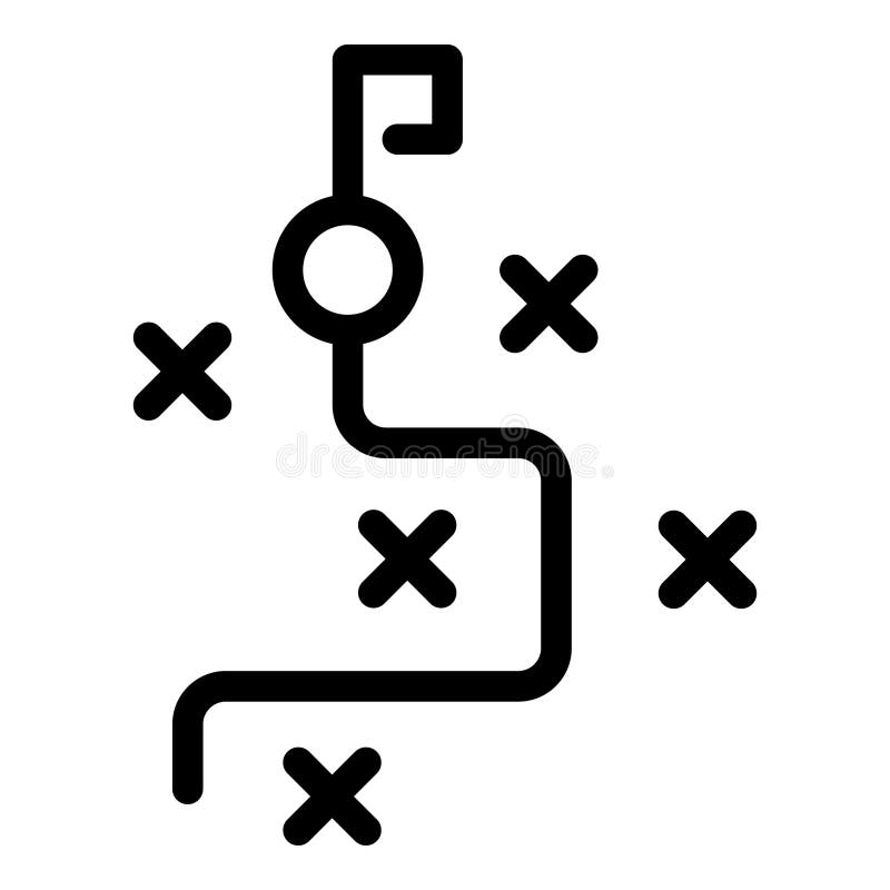 Algorithm scheme representing decision making process vector illustration