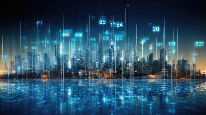 Algorithms Big Data Numbers Stock Illustration - Illustration of ...