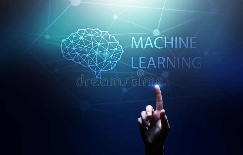 Algoritmos de aprendizaje profundos de la m?quina e inteligencia artificial del AI Concepto de Internet y de la tecnolog?a en la foto de archivo libre de regalías Algoritmos de aprendizaje profundos de la m?quina e inteligencia artificial del AI Concepto de Internet y de la tecnolog?a en la foto de archivo libre de regalías