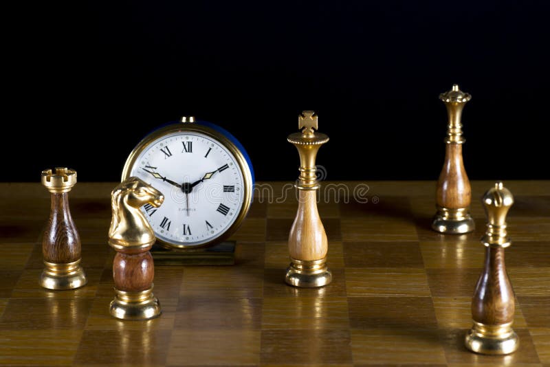 Relógio De Pulso Rei branco preto do jogo de xadrez, para