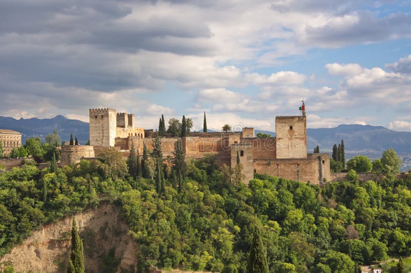 Alhambra Fort royalty free stock photos Alhambra Fort royalty free stock photos