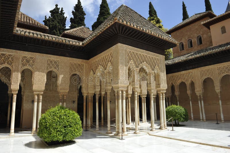 Alhambra, παλάτι των λιονταριών, Γρανάδα, Ισπανία