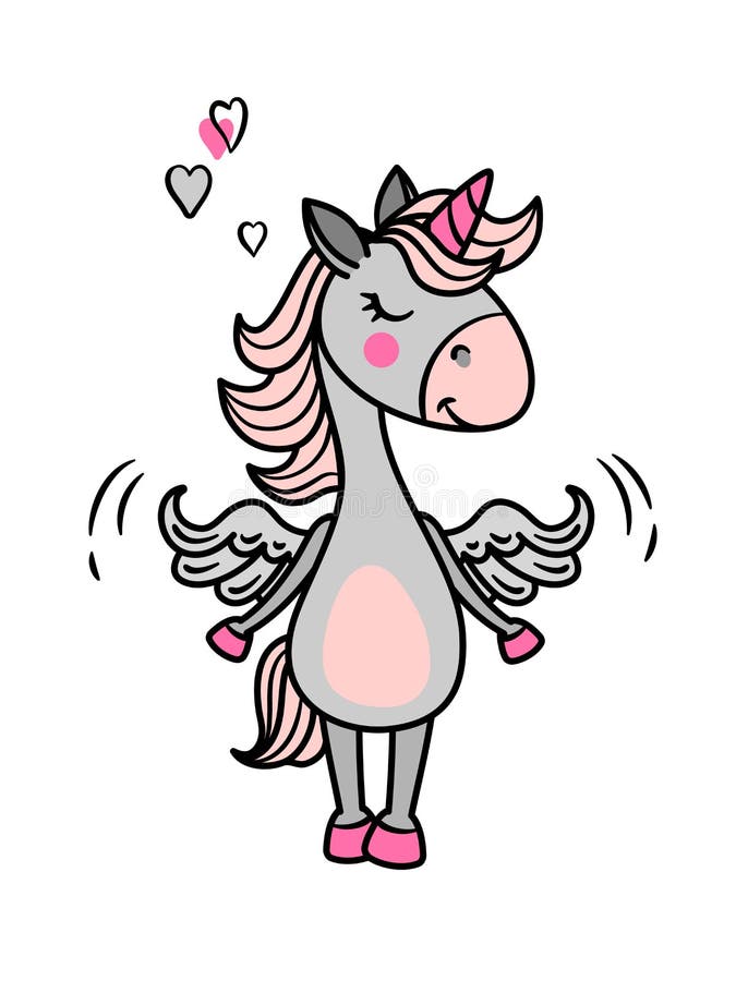Ali dell'unicorno illustrazione vettoriale Ali dell'unicorno illustrazione vettoriale