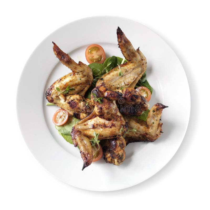 Ali di pollo fotografie stock libere da diritti Ali di pollo fotografie stock libere da diritti