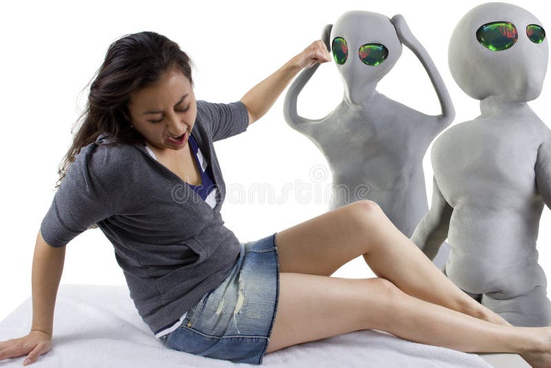 Alien Abduction royalty free stock photography