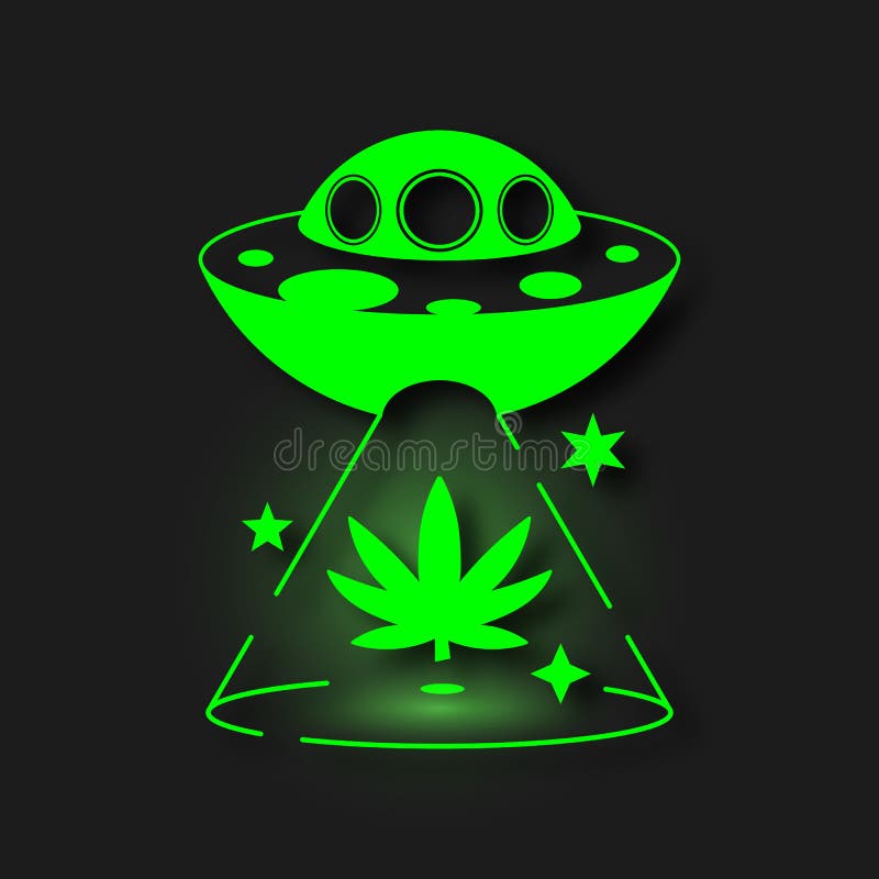 Alien Flat Green Icon For Your Project Vector vector illustration