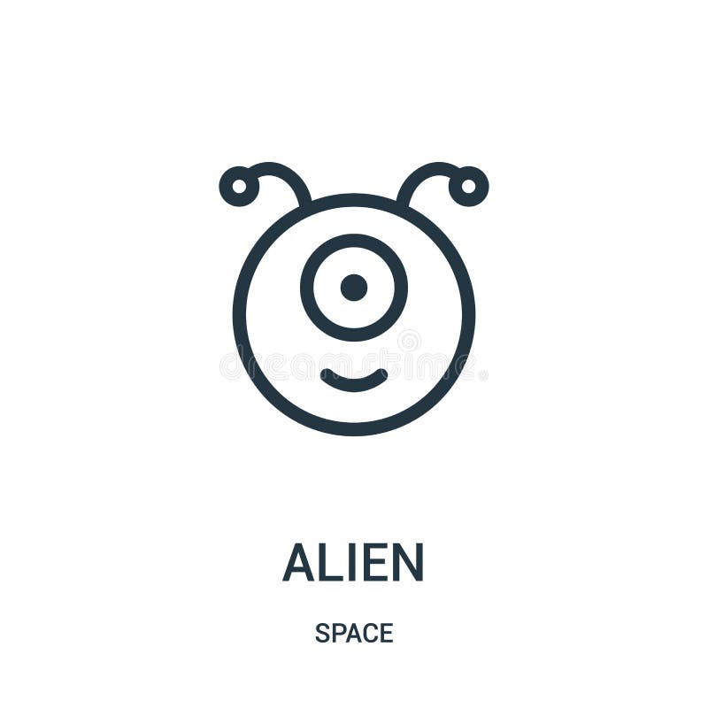 alien icon vector from space collection. Thin line alien outline icon vector illustration stock illustration alien icon vector from space collection. Thin line alien outline icon vector illustration stock illustration