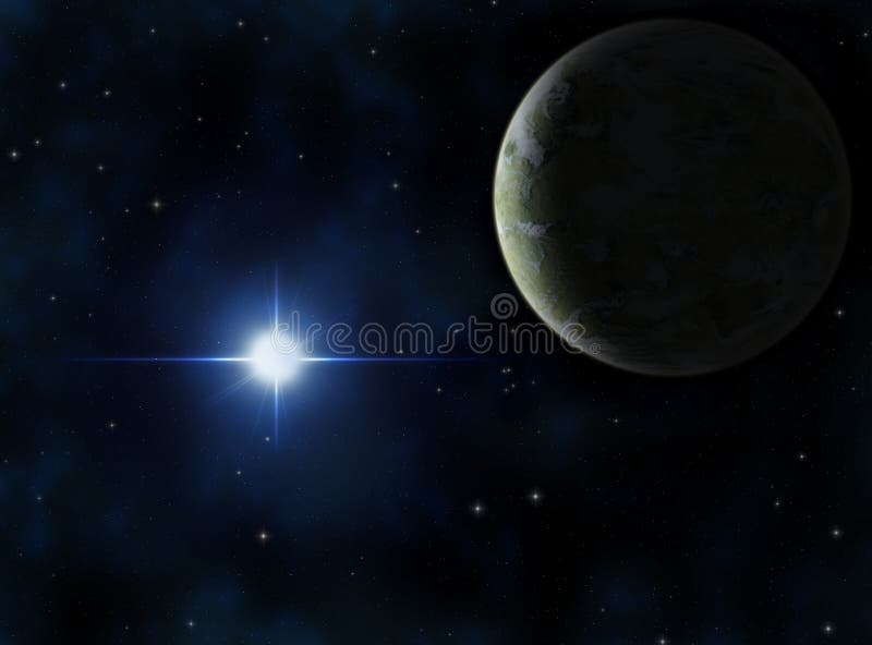 Alien planet royalty free illustration