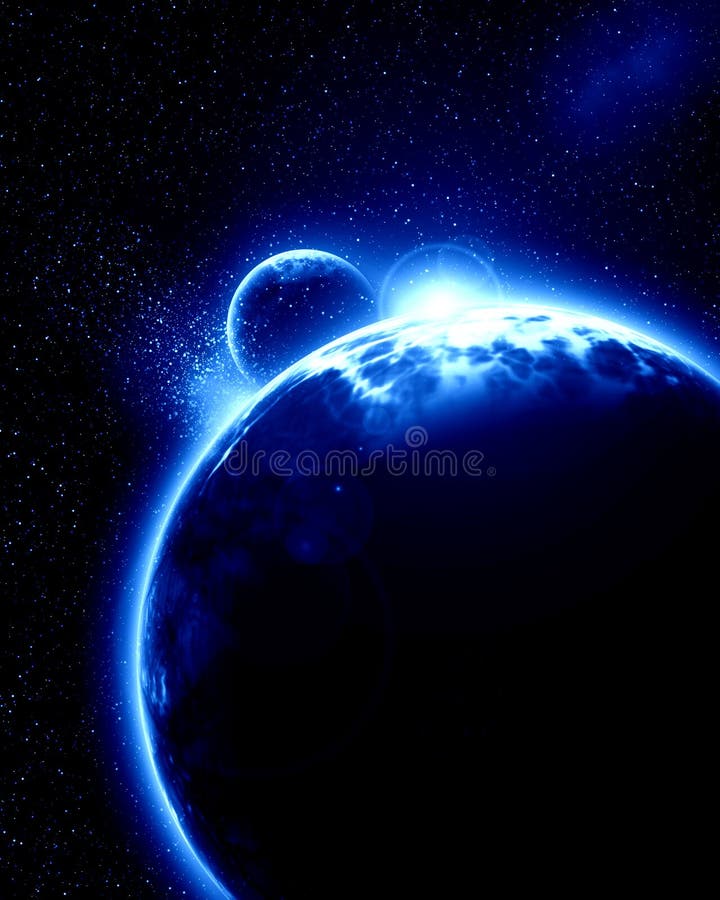 Alien planet royalty free illustration