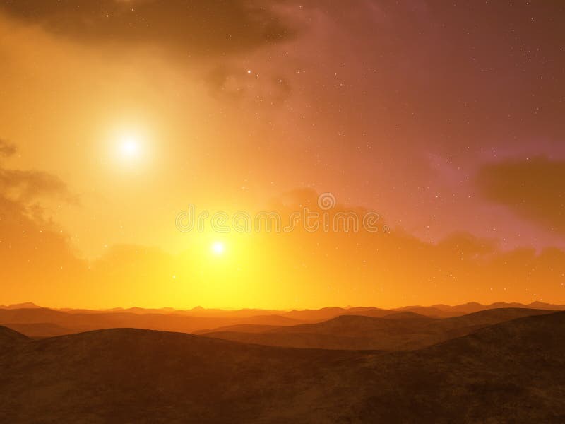 Alien Planet. vector illustration