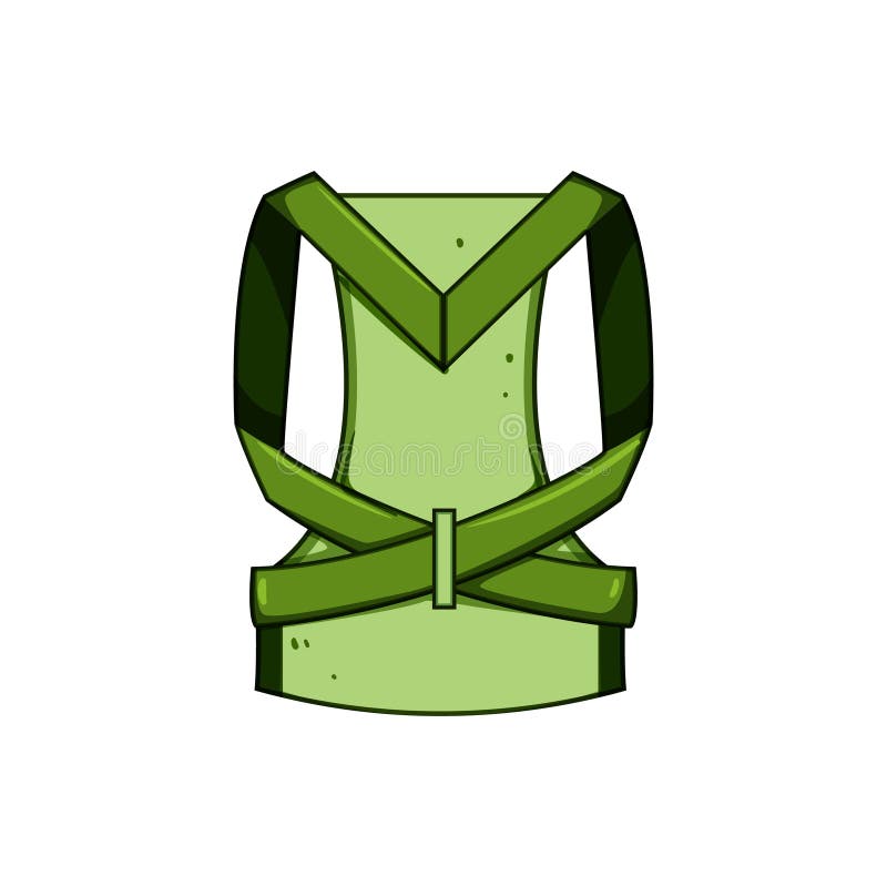 Alignment back posture corrector cartoon vector illustration vector illustration
