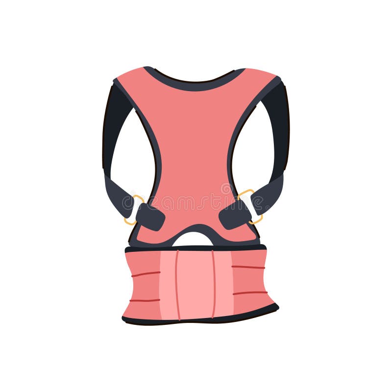 Alignment back posture corrector cartoon vector illustration royalty free illustration