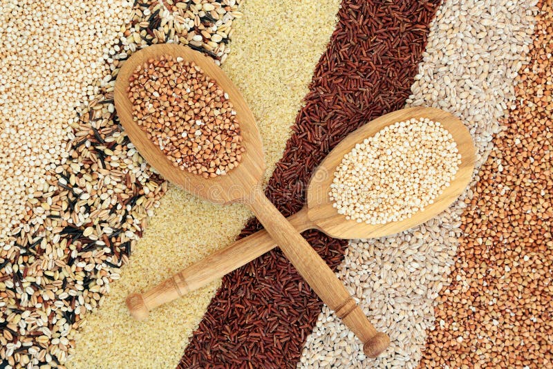 Alimenti per la salute di Super Grain fotografia stock Alimenti per la salute di Super Grain fotografia stock