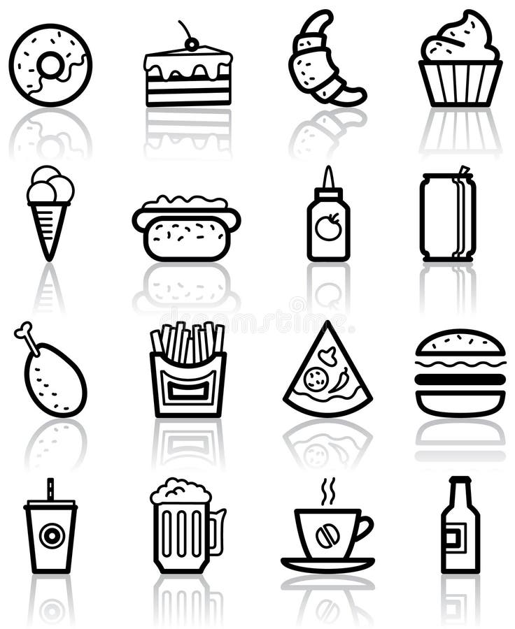 Alimenti a rapida preparazione royalty illustrazione gratis