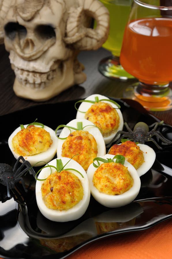 Alimento de Dia das Bruxas foto de stock