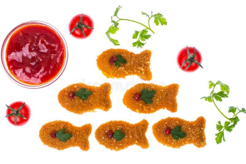 alimento dei bambini Pepite dai pesci fotografie stock alimento dei bambini Pepite dai pesci fotografie stock
