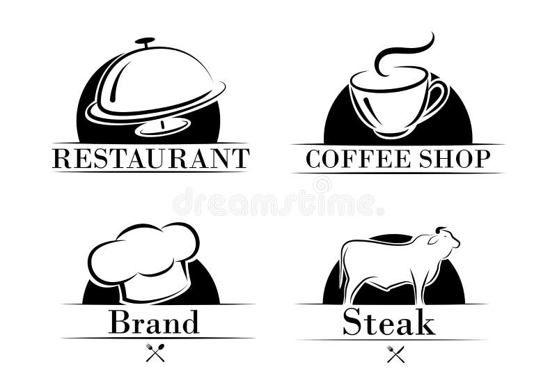 Alimento dell'etichetta, vettore illustrazione di stock